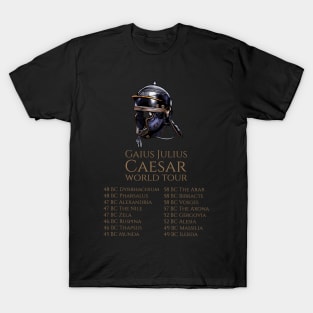 Julius Caesar World Tour - Ancient Roman Legion Helmet T-Shirt